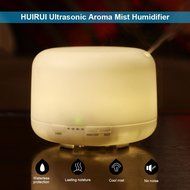 Essential Oil Diffuser, HUIRUI Ultrasonic Cool Mist Humidifier 500ml With 7 Colors Auto Change, Mist Intensity...