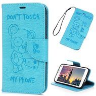 Galaxy S5 Case,Samsung Galaxy S5 Case (I9600) - Wallet Flip Stand Case Embossed Cute Bear PU Leather Case Shockproof... N4