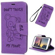 Galaxy S5 Case,Samsung Galaxy S5 Case (I9600) - Wallet Flip Stand Case Embossed Cute Bear PU Leather Case Shockproof... N7