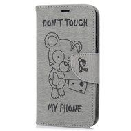 Galaxy S5 Case,Samsung Galaxy S5 Case (I9600) - Wallet Flip Stand Case Embossed Cute Bear PU Leather Case Shockproof... N10