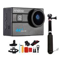 Andoer 2.0" LCD 4K WiFi Ultra HD Action Sports Camera 16MP 25FPS 1080P 60FPS 4X Zoom 25mm 173 Degree with 8in1... N21