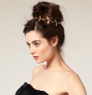 New Elegant Women's Girls Retro Vintage Hollow Leaf Elastic Hair Band Headband N3