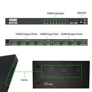 LinkS 1x8 8 Ports HDMI Powered Splitter for Full HD 1080P &amp; 3D Support (One Input To Eight Outputs) N34