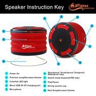 iFox iF013 Bluetooth Shower Speaker - Certified Waterproof. Wireless Speakerphone Pairs To All Bluetooth Devices... N9