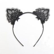 Women Lady Girls Kids Cat Kitty Costume Ear Party Lace Hair Head Band Prop Hot N2