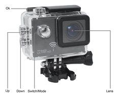 Generic 4K HD Wi-Fi Sports Action Camera 2.0 Inch 16MP 170 Degree Ultra-wide Angle Lens Action Bicycle Motorcycle... N4