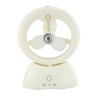 Welltop USB Handheld Humidifier Fans Rechargeable Misting fan Portable Mini fan Table Desktop Water Spray fan... N4