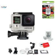 GoPro Hero4 Hero 4 12MP Full HD 4K 30fps 1080p 120fps Built-In Wi-Fi Waterproof Wearable Camera Black Adventure... N60