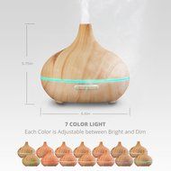 Magnet 300ml LED Cool Mist Humidifier Ultrasonic Aroma Essential Oil Diffuser Quietly Operation for Office Home... N2