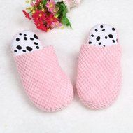 AutumnFall Women's Cozy Cotton Knitted Anti-slip House Slippers (38, Blue) N6