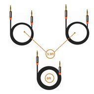 Omaker 3 Pack Optimum Combination 3.5mm Male to Male Stereo Audio Cable Cord N4