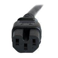 StarTech.com 3 ft 14 AWG Computer Power Cord - IEC C14 to IEC C15 - 3 foot C14 to C15 Power Cord Cable - 14AWG... N5