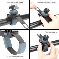 Quick Release Zip-Tie Strap Mount w/ 360 Degree Rotating Head for Compact Cameras by USA Gear - Works With Canon... N5