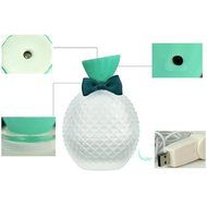 YJY 300mL Crystal Glass Bottle Aromatherapy Essential Oil Diffuser - USB Silent Ultrasonic Waterless Auto Shut-off... N4