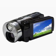 Outdoor Camera 1080P Full HD Dual Solar Panel Digital Video Camera Camcorder Torch Light with Rotatable 3 Inch...