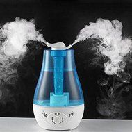 ATWFS 1 Gallon Ultrasonic Cool Mist Humidifier Air Purifier with 2 Fully Rotating Nozzle Spray, Mist Adjustment...