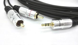 HENGSHENG&reg; 3.0m 10FT PURE 3.5mm Stereo Audio Jack to 2 RCA Twin Phono Plug 24K Gold Cable Lead OFC N3