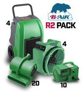 Low Amp Compact R2x-Pack 4x Rugged and Compact Dehimudifiers 20x Low Amp Compact High CFM 2530 CFM 2.9 Amps Movers...
