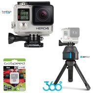 GoPro HERO4 BLACK 12MP Full HD 4K 30fps 1080p 120fps Built-In Wi-Fi Waterproof Wearable Camera Adventure 8GB Edition...