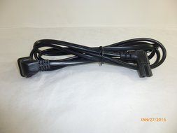 12 Foot Replacement TV Power Cord for Samsung PN 3903-000853 3903-000599 90&deg; Angled 2 prong Figure 8 N3
