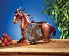 Deco Breeze Decorative Figurine Table Fan, Horse, 18-Inch Tall by 19-Inch Wide N3