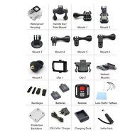 Eken H3R Wifi Action Camera (Black) + 4K25/1080p60 + Dual Screen + 2.4G Remote + Selfie Stick + Charging Dock N3