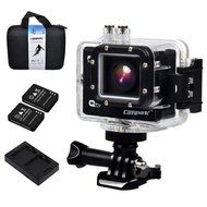 Campark&reg; 1080p 60fps Wifi Extreme Sports Action Camera Waterproof,16MP,1296P,Ambarella A7l,50m Underwater,RF Wrist... N5