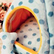 KAKA(TM) Pets Cute Warm Bed Dogs Sleeping House Pink Color Rose Dots M N2