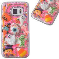 Spritech(TM) 3D Handmade Crystal Phone Case for Samsung Galaxy S6 Edge,Helloween Style Monster Pumpkin Design... N2