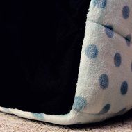 KAKA(TM) Pets Cute Warm Bed Dogs Sleeping House Pink Color Rose Dots M N3