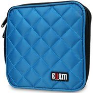 32 Capacity CD / DVD Wallet, 230D Space Twill Cover, Various Colors - Blue N8