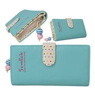 Spritech(TM) Women Girl PU Leather Clutch Wallet Credit Card Holder Zip Phone Handbag N83