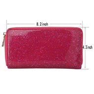 Spritech(TM) Women Girl PU Leather Clutch Wallet Credit Card Holder Zip Phone Handbag N87