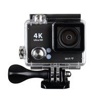 YELIN Wifi Action Camera (Silver) 4K25, 1080p60 170 Degree Lens +Extra 1 Batteries N4