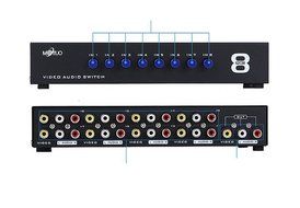 E-SDS 1 In 8 Out 3 RCA AV Audio Video Splitter Amplifier for Cable Box DVD DVR Analog TV N4