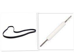 For Thermal Label Printer Zebra 105sl Printer Roller(new Style) Compatible G32011m + Main Drive Belt 45189-5