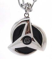 Cyqun(TM) Naruto Kakashi Symbol Necklace,Naruto Sharingan Necklace,A Great Gift For Naruto Fans (Silver)