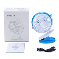Clip On Desk Fan USB Table Fans (USB OR Battery Powered, Quietness)(Blue) N2