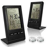 2 Pack Indoor Humidity Monitor, SENHAI Digital Hygrometer Thermometer Monitor Home Weather Station with LCD Display... N2