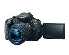 Canon EOS Rebel T5i DSLR Camera Full HD 1080p + Canon 18-55mm IS Lens + Canon 75-300mm III Lens + 0.43x Wide Angle... N4