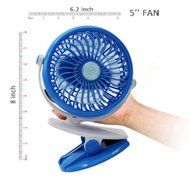 United States store Battery Operated Clip on Fan,Mini Desk Fan Portable Handheld Powered by Rechargeable Battery...