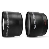 Canon EOS Rebel T5i DSLR Camera Full HD 1080p + Canon 18-55mm IS Lens + Canon 75-300mm III Lens + 0.43x Wide Angle... N5