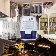 MSJ Portable Dehumidifier with 250ml/day Dehumidification 500ml Water Tank Air Dehumidifier Compact Moisture Absorber... N2