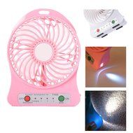 Xcellent Global 4 Inch Vanes Portable Fan USB Handheld Rechargeable Battery Powered Desktop Fan with 3-level Speed... N6