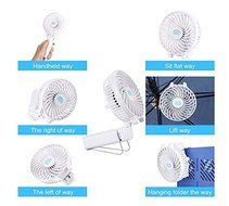 Portable Battery USB Rechargeable Handheld Mini Foldable Cooling Desktop Fan for Home Office Outdoor Workout Camping... N2