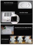 1.5L Aromatherapy diffuser air Ultrasonic humidifier LED Night Light With Carve Design air mist maker for Home...