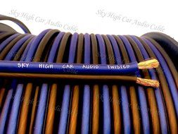 100 ' feet TRUE 14 Gauge AWG Speaker Wire Car Home Audio Sky High Car Audio ft