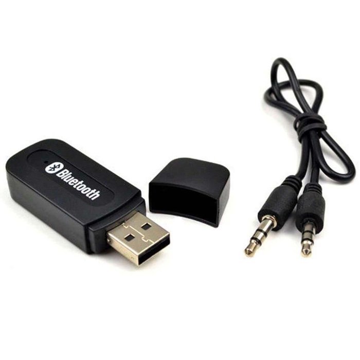 Chinatera 3.5mm Stereo Audio Music Speaker Receiver Adapter Dongle USB Bluetooth Wireless N10