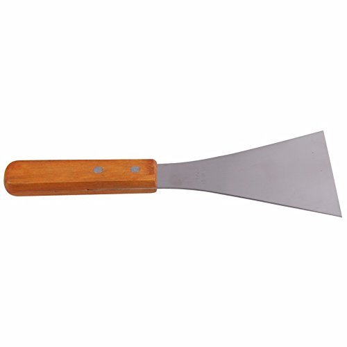 Kitchen Accessories Stainless Steel Beefsteak Shovel Spatula Flat Pan Turner with Wooden Grip