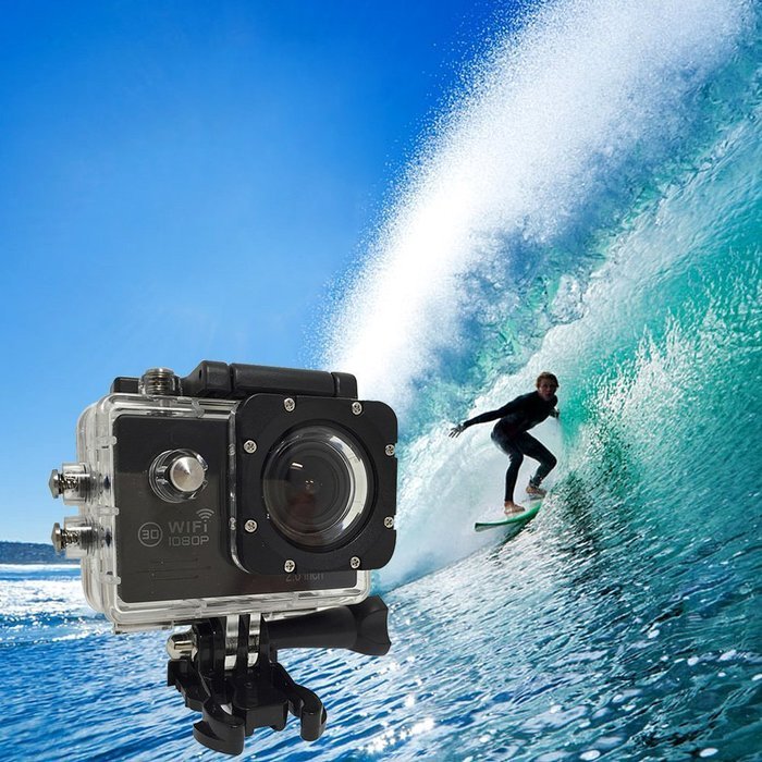 OFKP&reg; W8 1080P WIFI Sports Action Video Camera,1.5 Inch LTPS ,12MP HD, waterproof Camera for Biking Riding Racing... N4